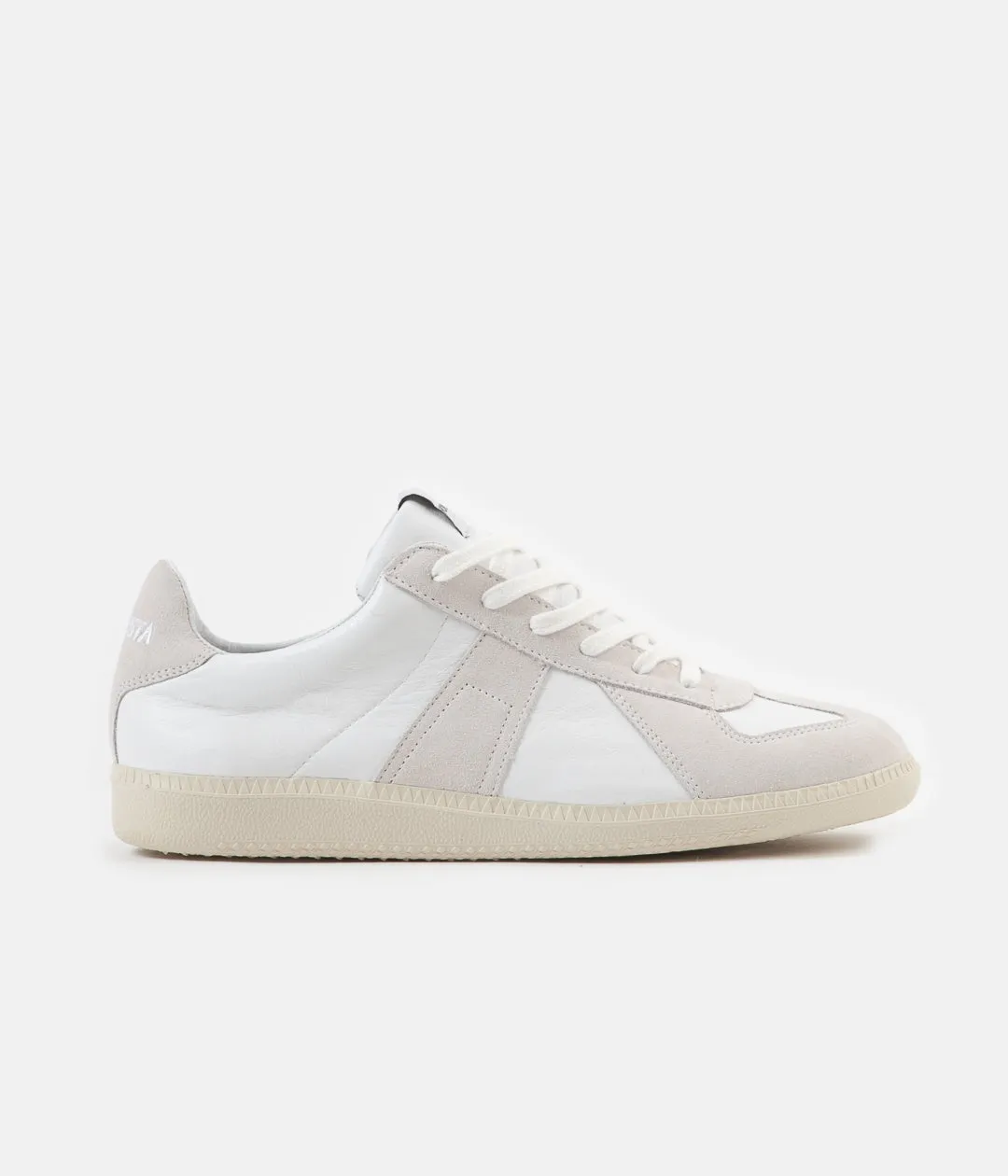 Novesta German Army Trainer Shoes - White / Ecru