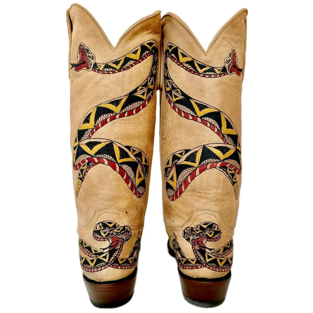 OLD GRINGO Tattoo Snake M286-1 Black Red Women’s Cowboy Boots