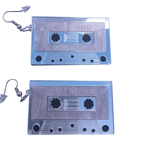 Old School Antique Cassette Tape Earrings