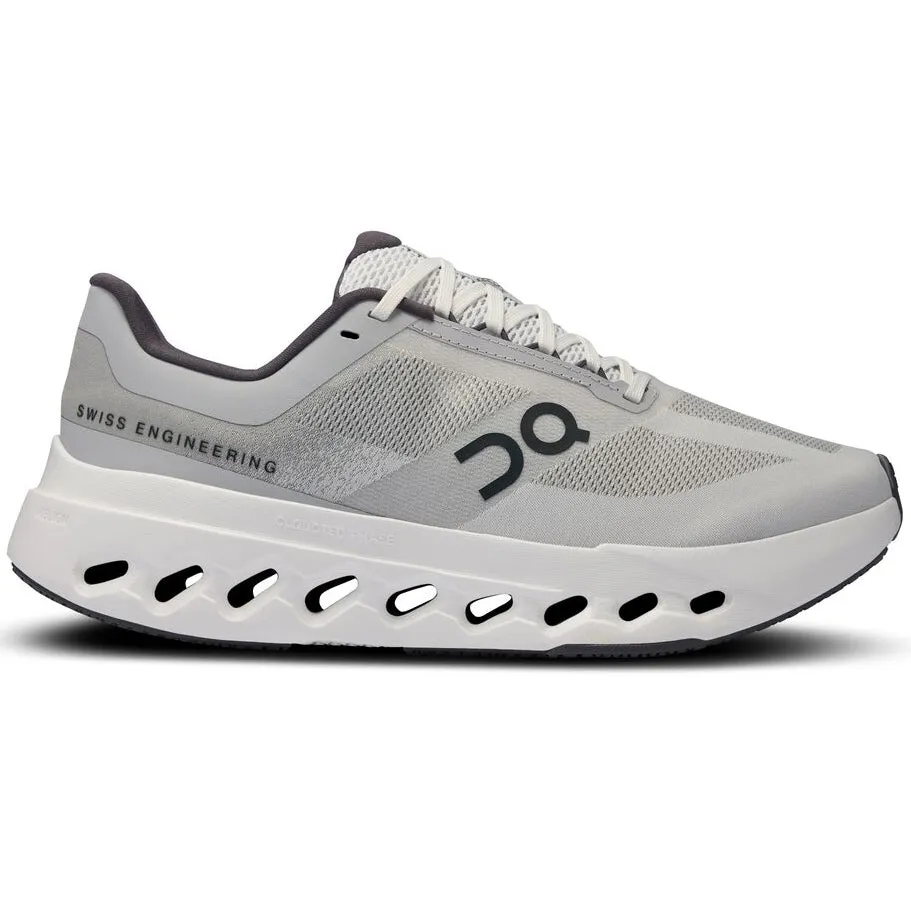 On Women's Cloudsurfer Next Running Shoes Glacier / White