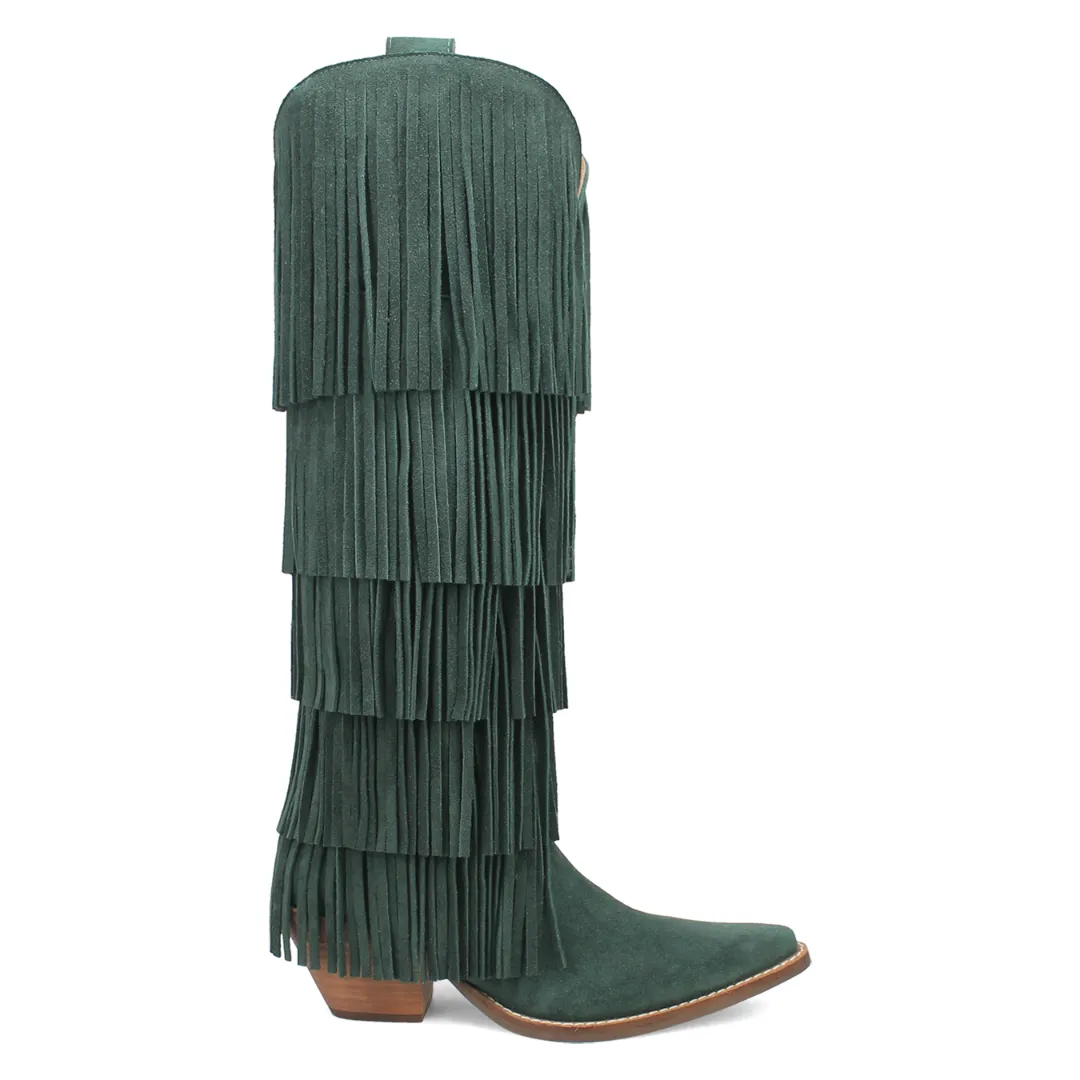 Online Exclusive | Dingo | Wild Child Suede Leather Boot in Green **PREORDER