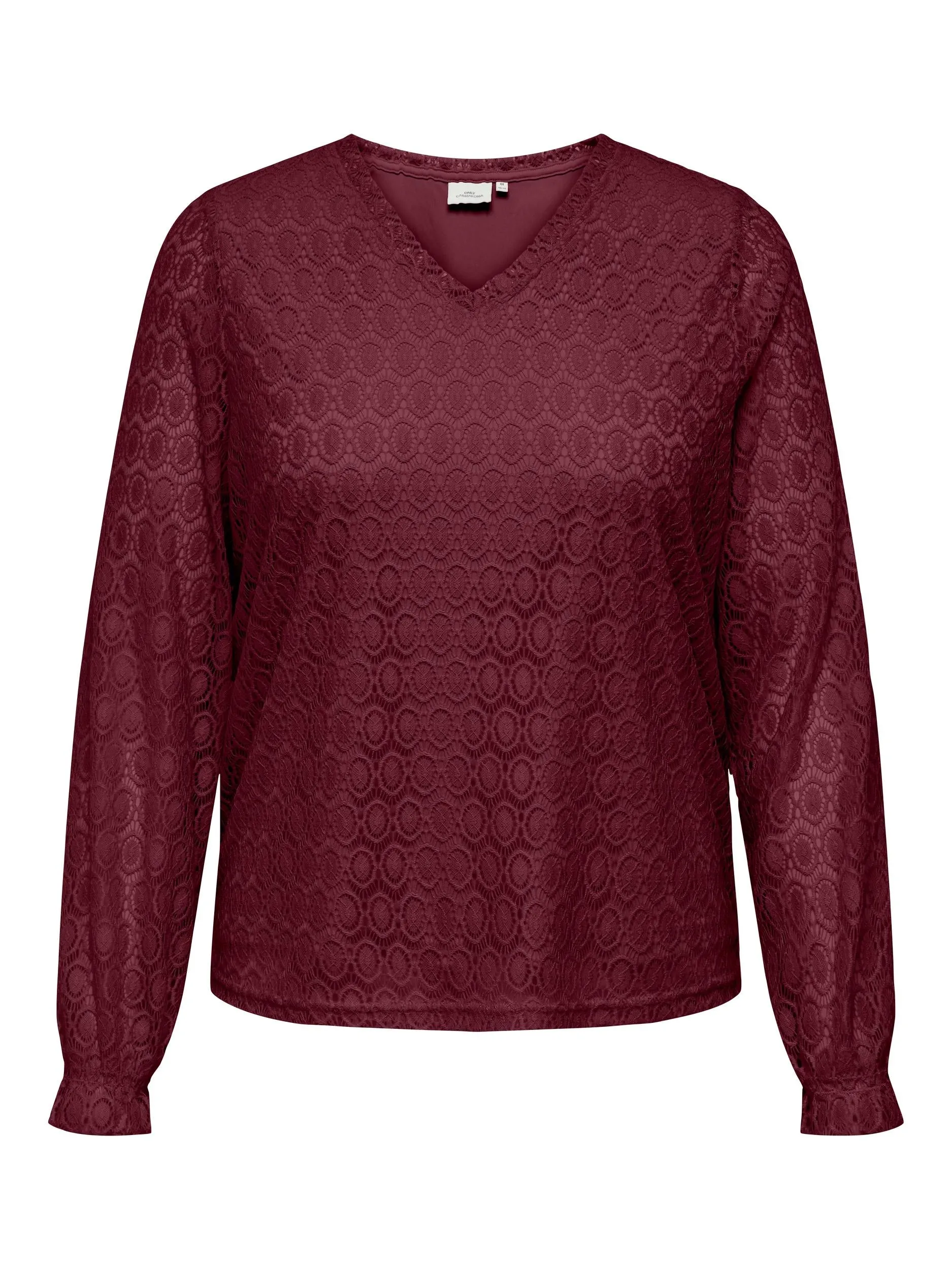 Only Carmakoma Mila Lace Wine Blouse