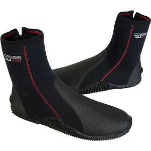 Open Box Cressi 5mm ISLA W/SOLE Boots BLACK / RED - 8