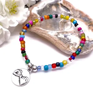 Pinky Promise Charm Bracelet - Colour Choice