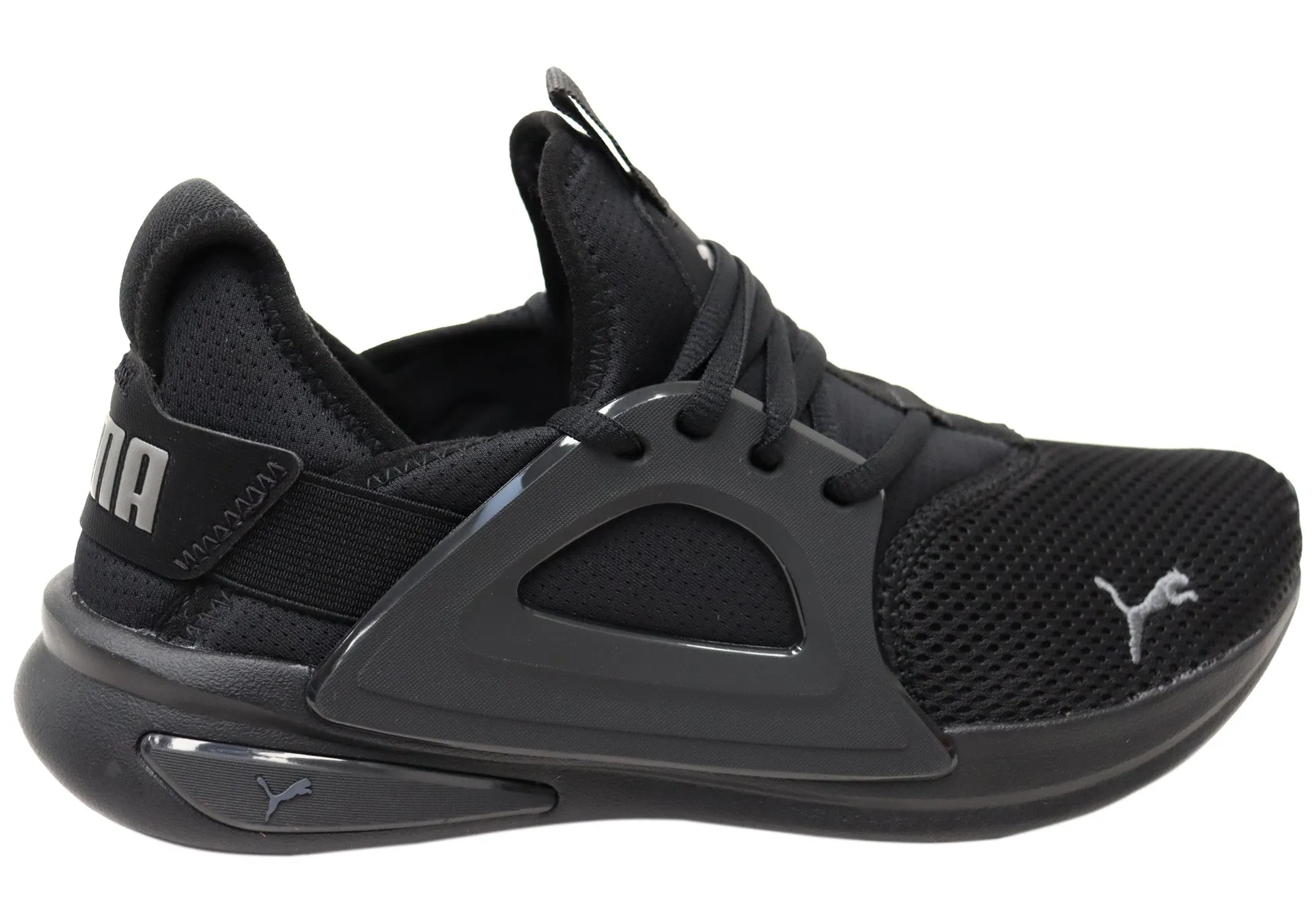 Puma Mens Softride Enzo Evo Comfortable Black Athletic Shoes