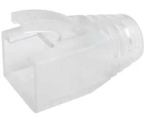 RJ45 Slip-On Boot, CAT5E/6/7, Type Oversize, Clear, 7.0mm OD, 1pc