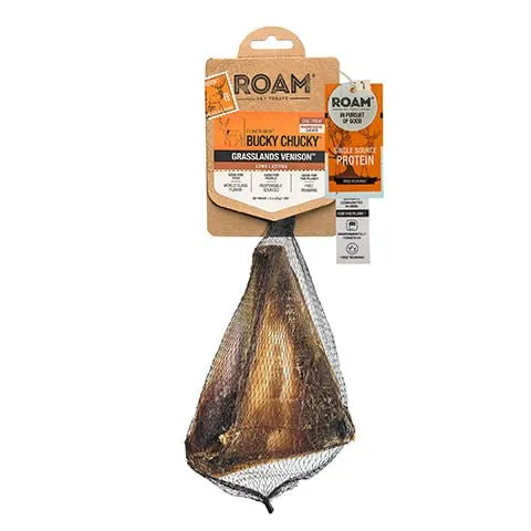 Roam Dog Treats Bucky Chucky Venison Scapula