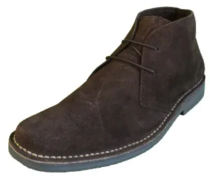 Roamers Mens Real Suede Brown Retro 2 Eyelet Sharptoe Desert boots