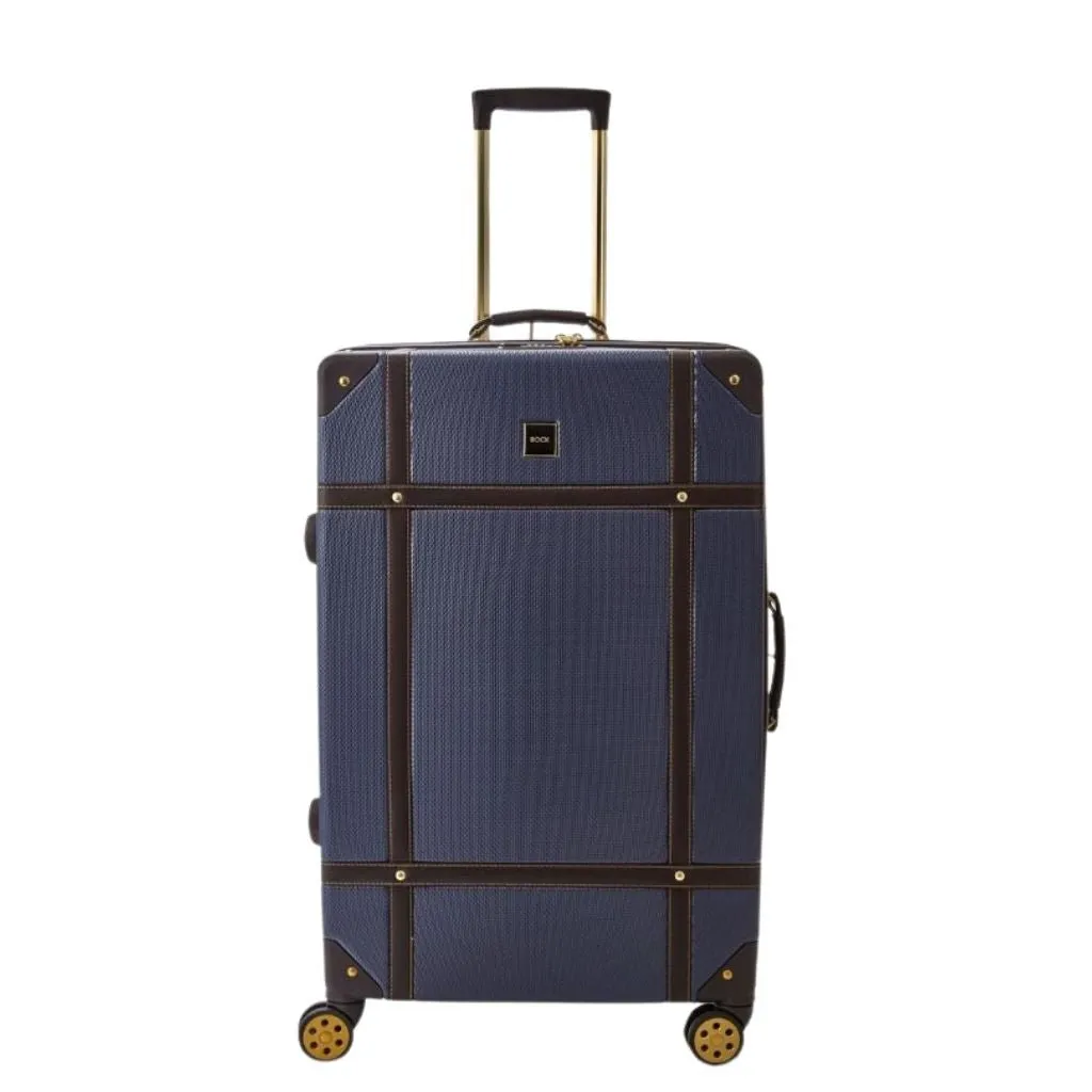 Rock Vintage 3 Piece Hardsided Luggage Set - Navy