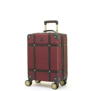 Rock Vintage 54cm Carry On Hardsided Luggage - Burgundy