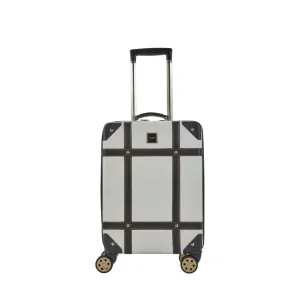 Rock Vintage 54cm Carry On Hardsided Luggage - Cream