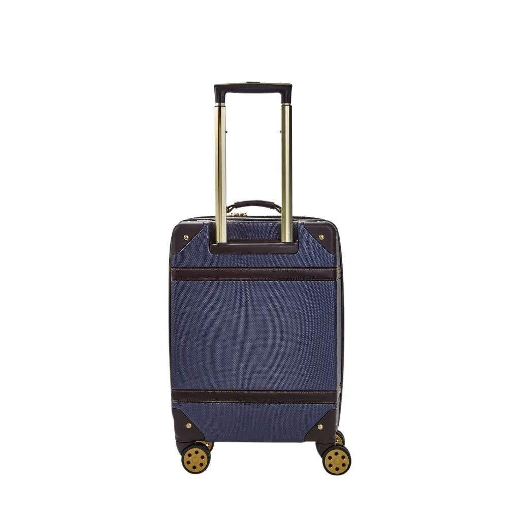 Rock Vintage 54cm Carry On Hardsided Luggage - Navy