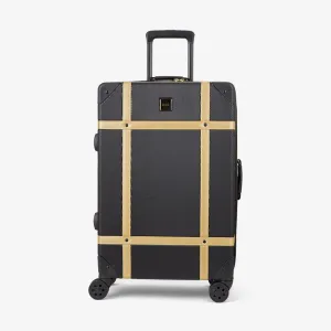 Rock Vintage 67cm Medium Hardsided Luggage - Black/Gold