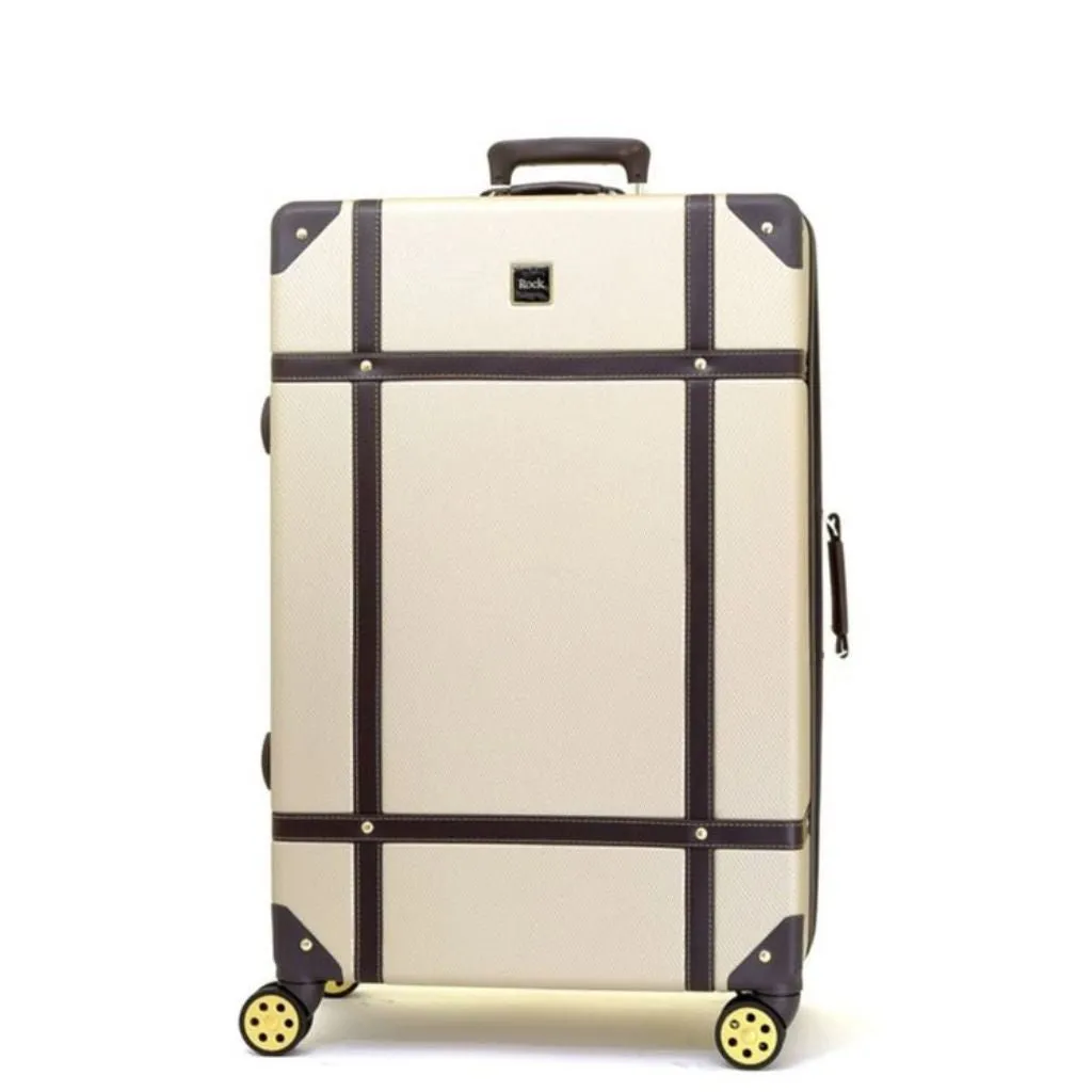 Rock Vintage 78cm Large Hardsided Luggage - Gold