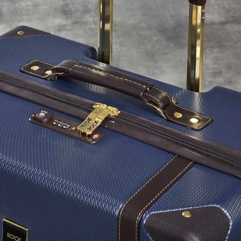 Rock Vintage 78cm Large Hardsided Luggage - Navy