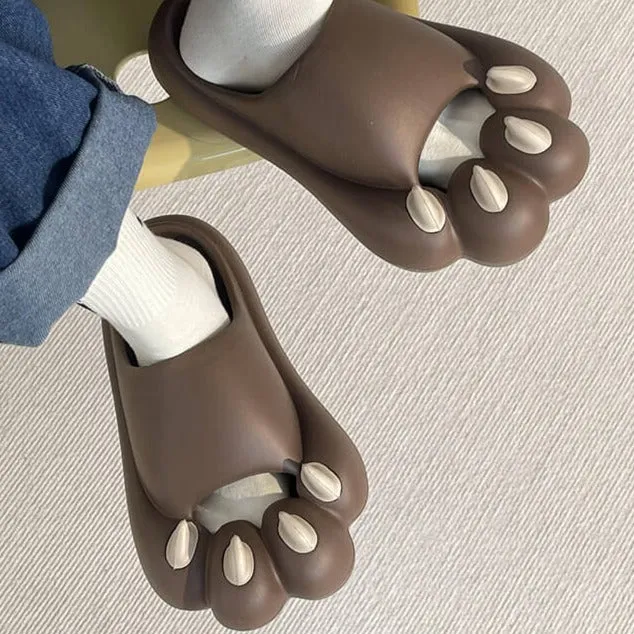 Rubber Cat Paws Aesthetic Slippers Sandals