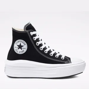 Scarpe Donna CONVERSE Sneakers Alte linea Chuck Taylor All Star Move in Tessuto Nero