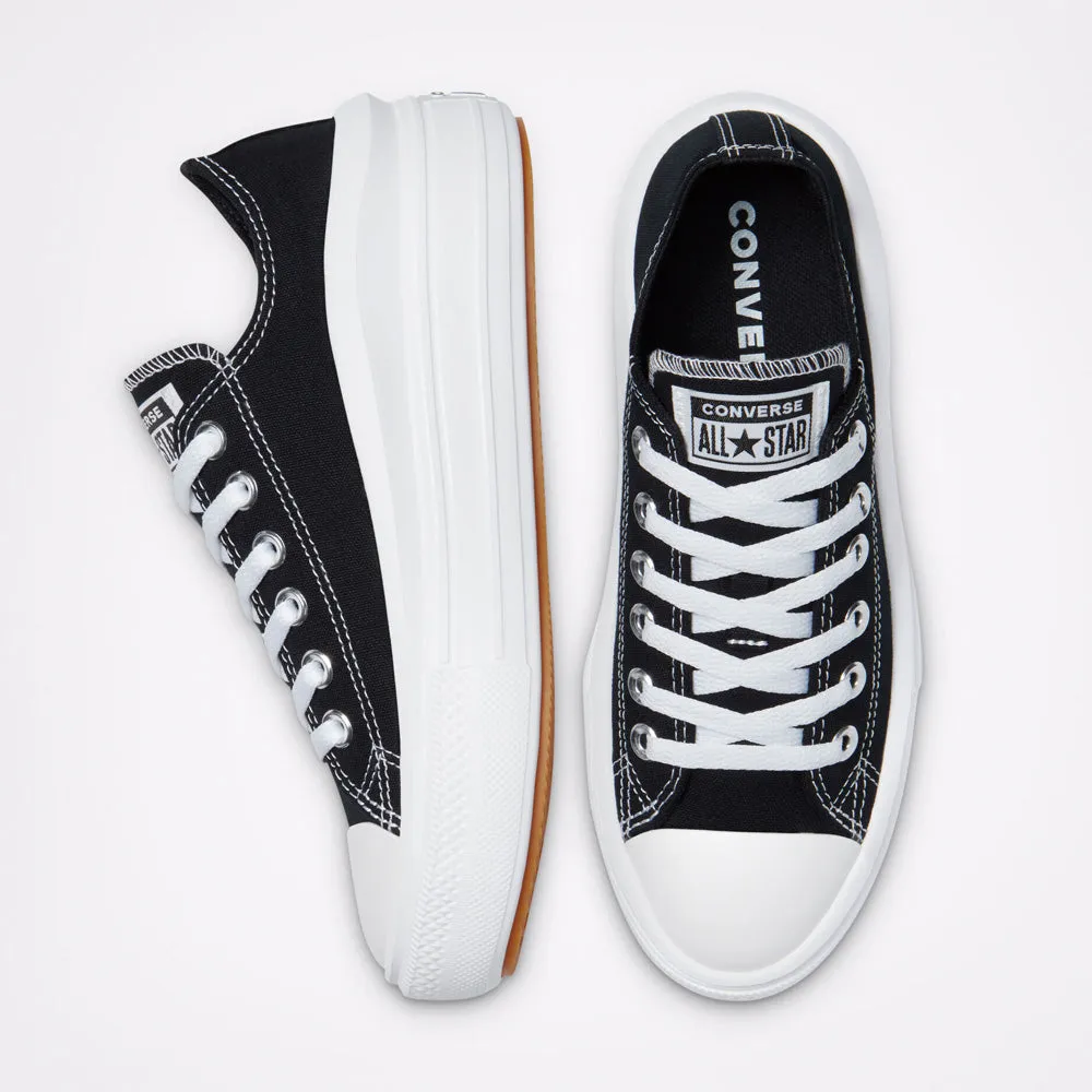 Scarpe Donna CONVERSE Sneakers linea Chuck Taylor All Star Move in Tessuto Nero