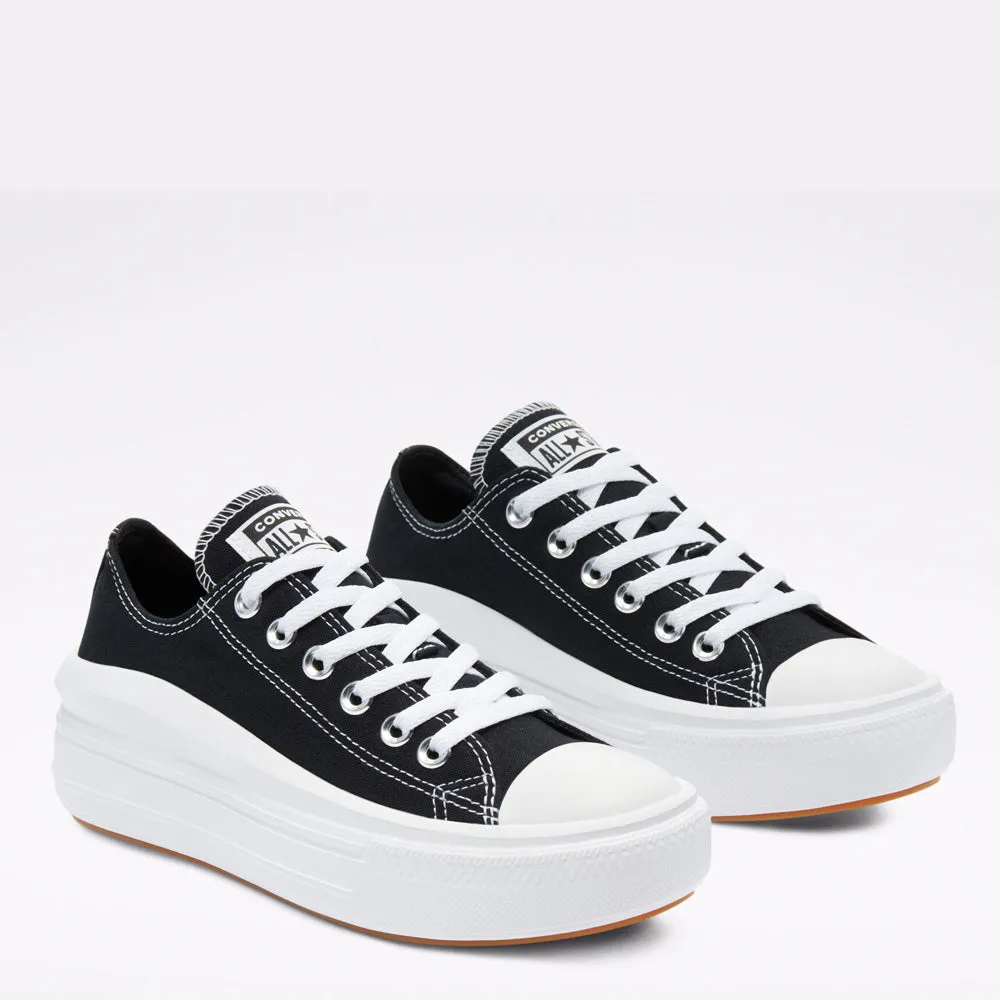 Scarpe Donna CONVERSE Sneakers linea Chuck Taylor All Star Move in Tessuto Nero