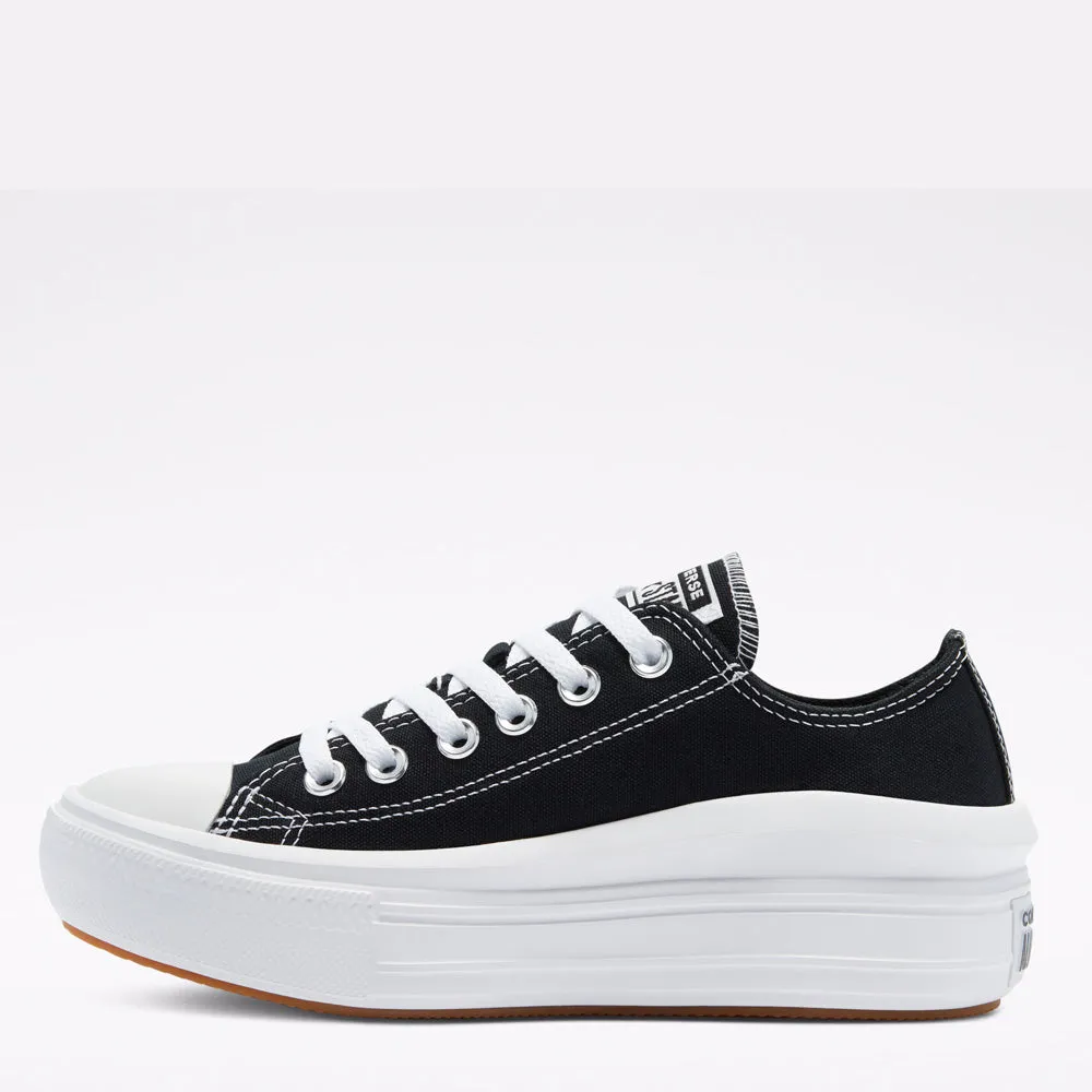 Scarpe Donna CONVERSE Sneakers linea Chuck Taylor All Star Move in Tessuto Nero