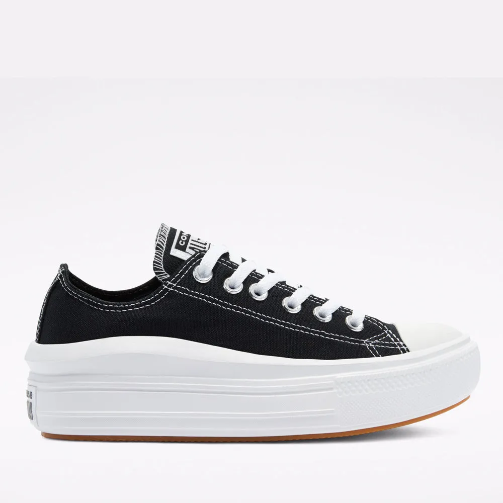 Scarpe Donna CONVERSE Sneakers linea Chuck Taylor All Star Move in Tessuto Nero