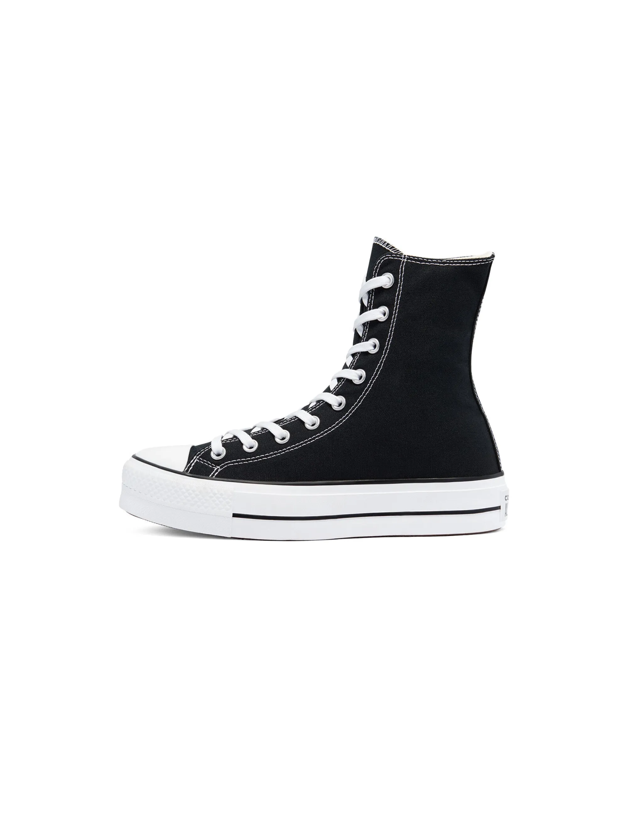 Sneakers Platform Alta Black White Black