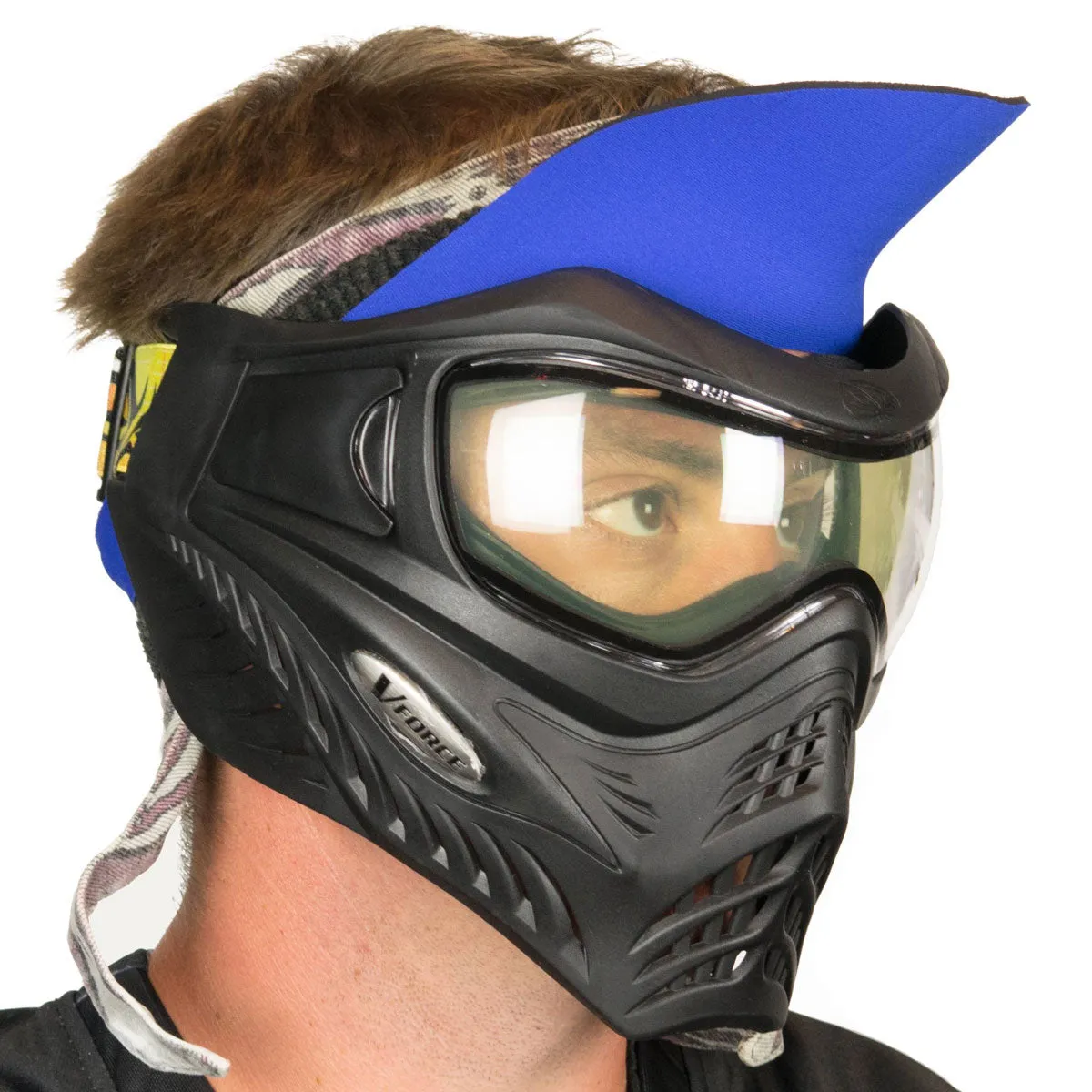 Social Paintball Vintage Duckbill Universal Paintball Visor - Blue/Black