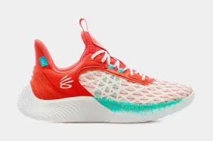 SP x Under Armour Curry Flow 9 Eat. Learn. Play. Mens Basketball Shoes (White/Red) Free Shipping