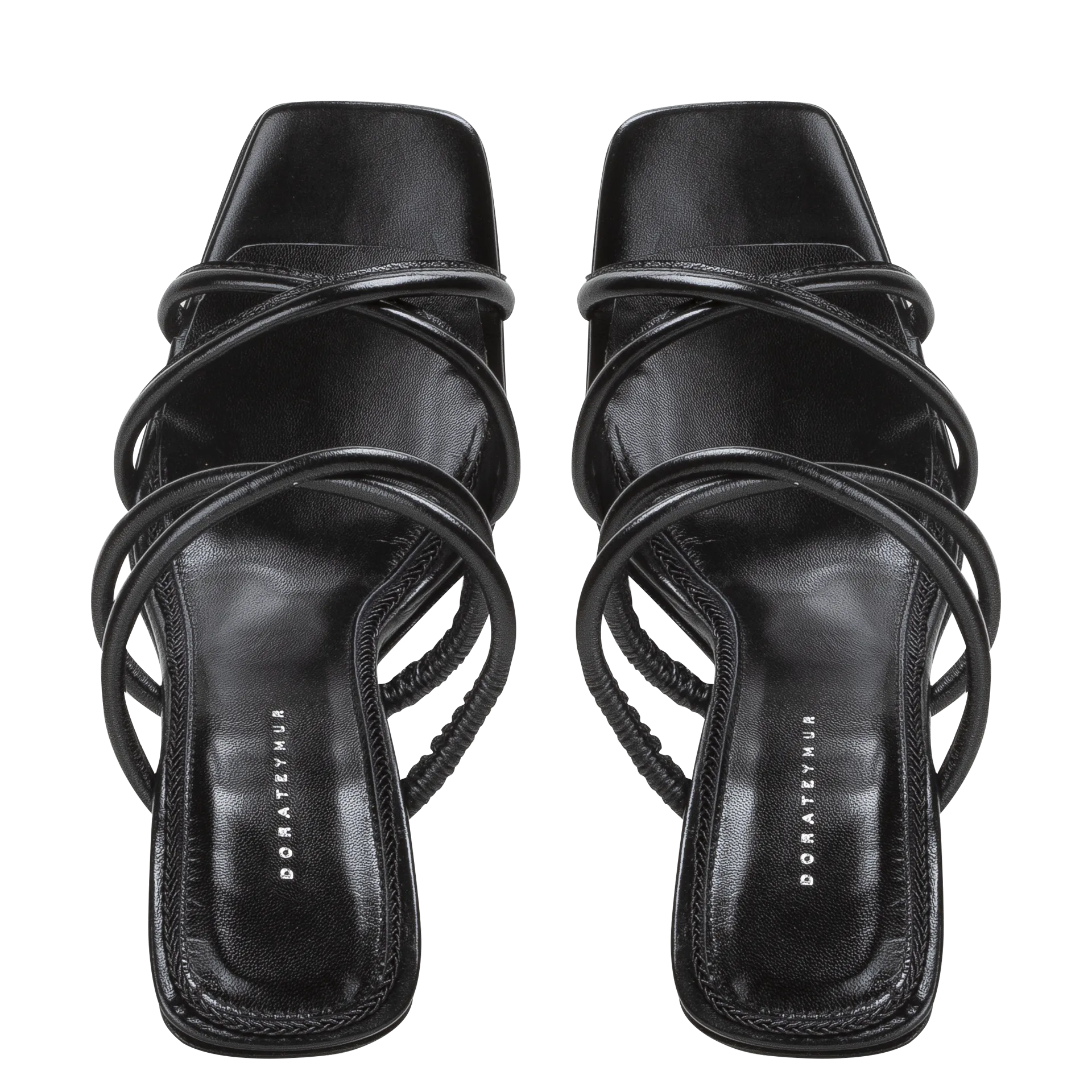 Stainless Sandal — Black Vitelas