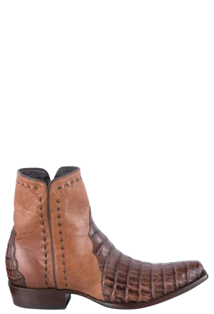 Stallion Caiman Zorro Ankle Boots - Cognac