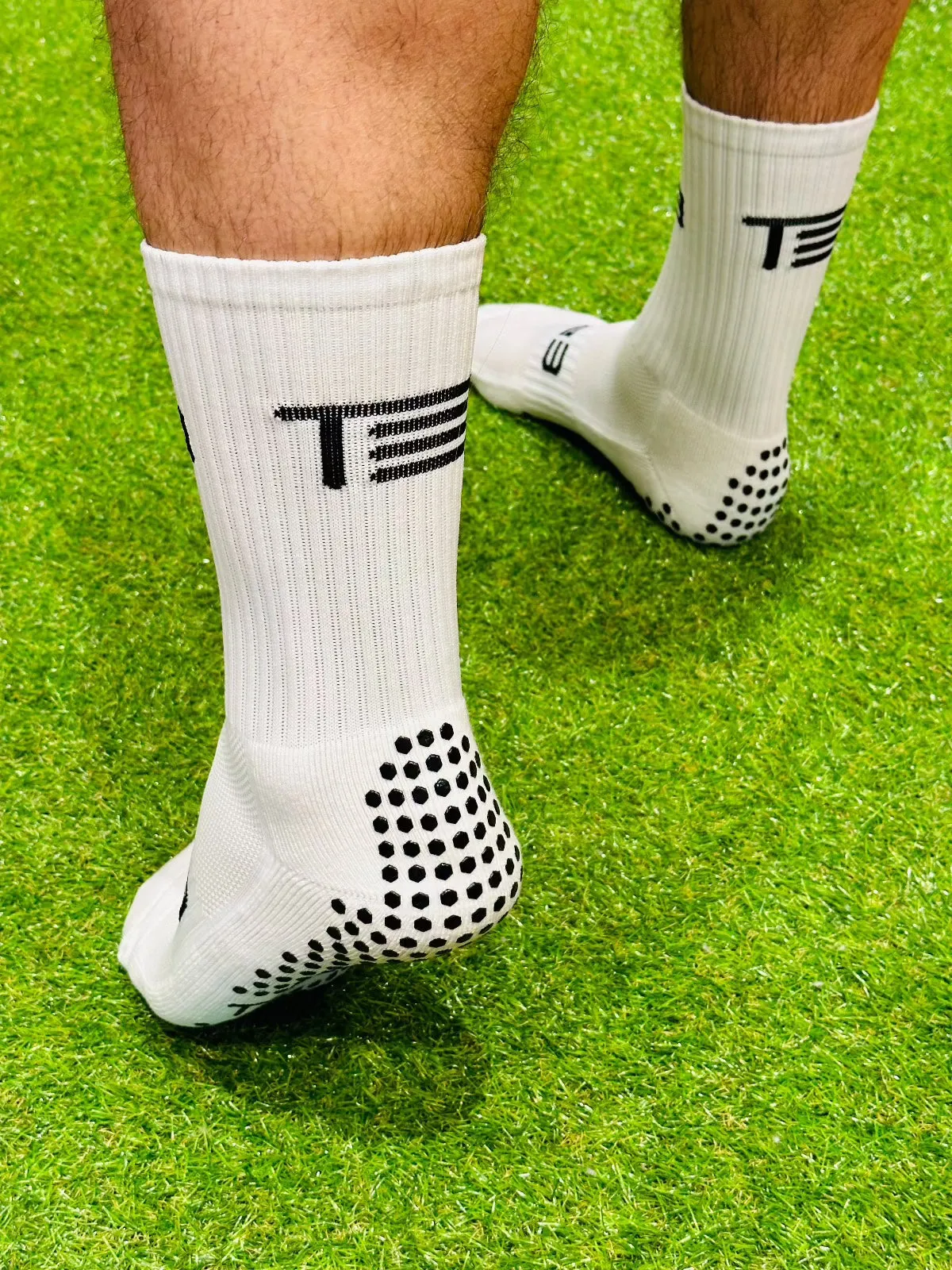 Tee3 Grip Sock Elite - White