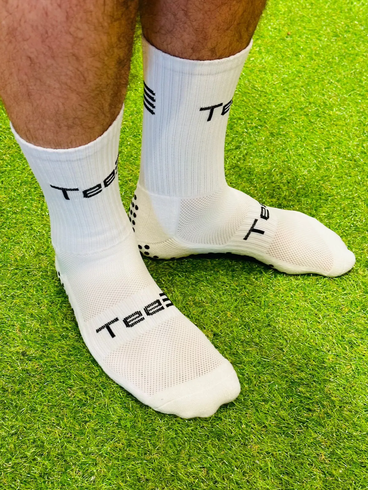 Tee3 Grip Sock Elite - White