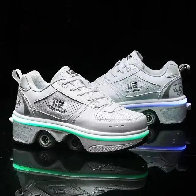 Transforming Roller Skate Shoes