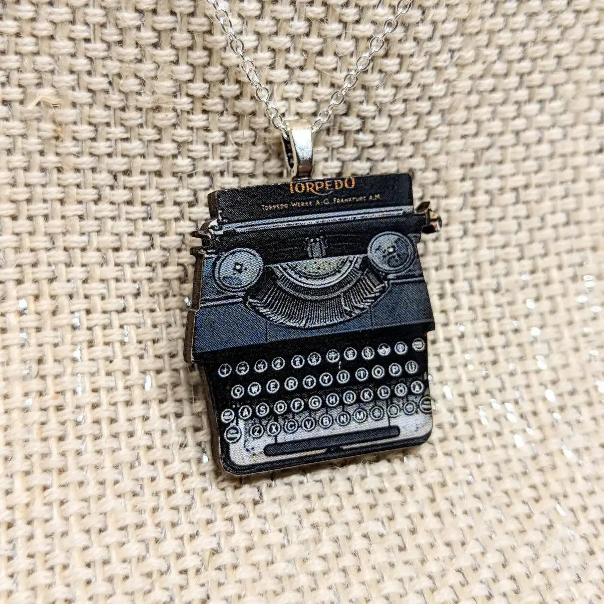 Typewriter Pendant Necklace