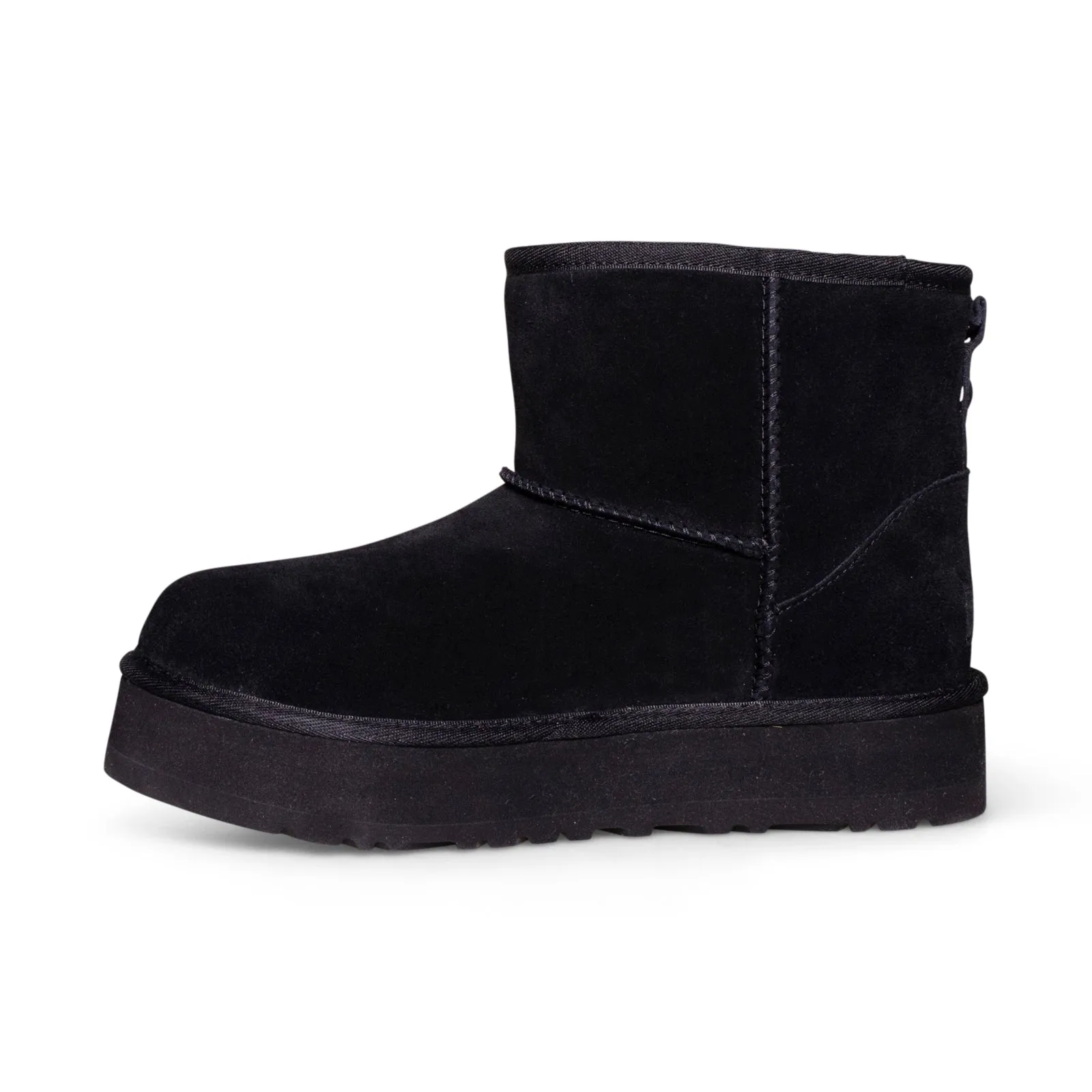 UGG Classic Mini Platform Black Boots - Youth