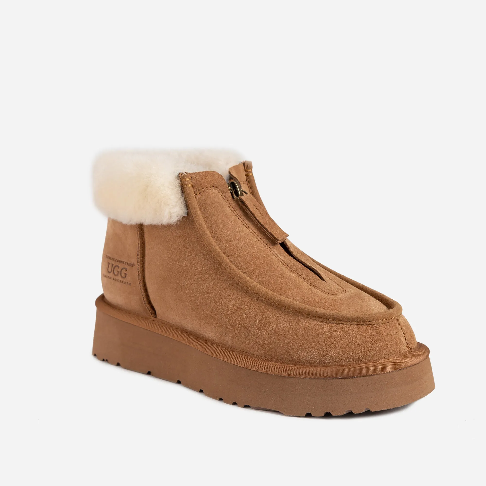 Ugg Della Platform Zip Boots