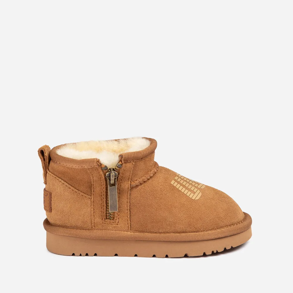 Ugg Kids Zipper Logo Ultra Mini Boots