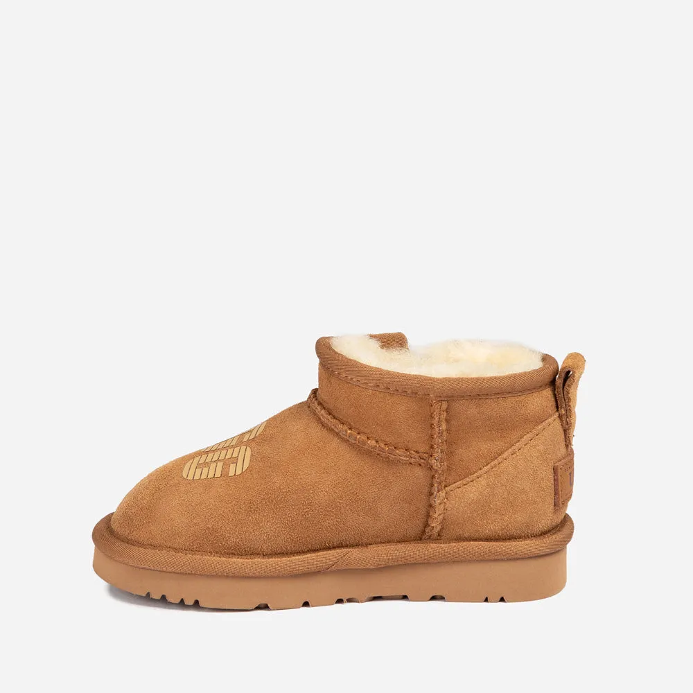 Ugg Kids Zipper Logo Ultra Mini Boots