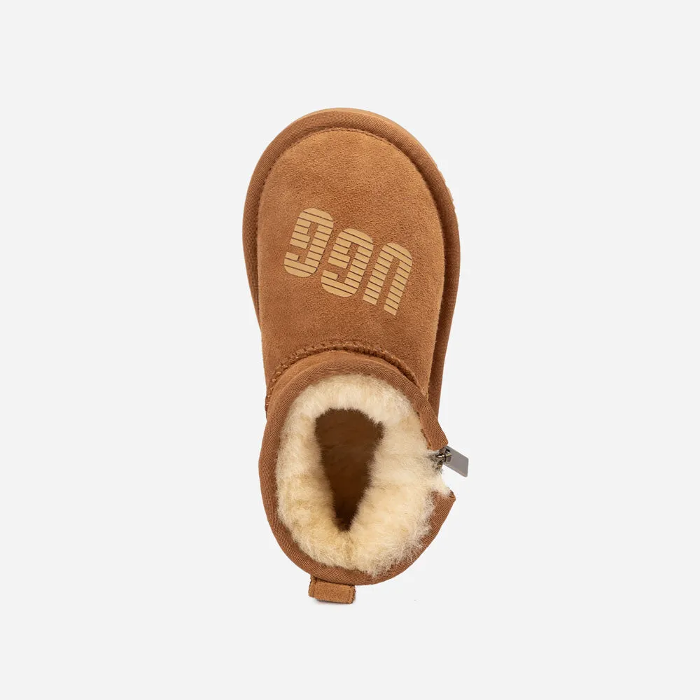 Ugg Kids Zipper Logo Ultra Mini Boots