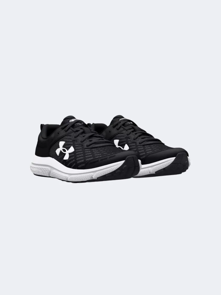 Under Armour Assert 10 Gs-Boys Running Shoes Black/White