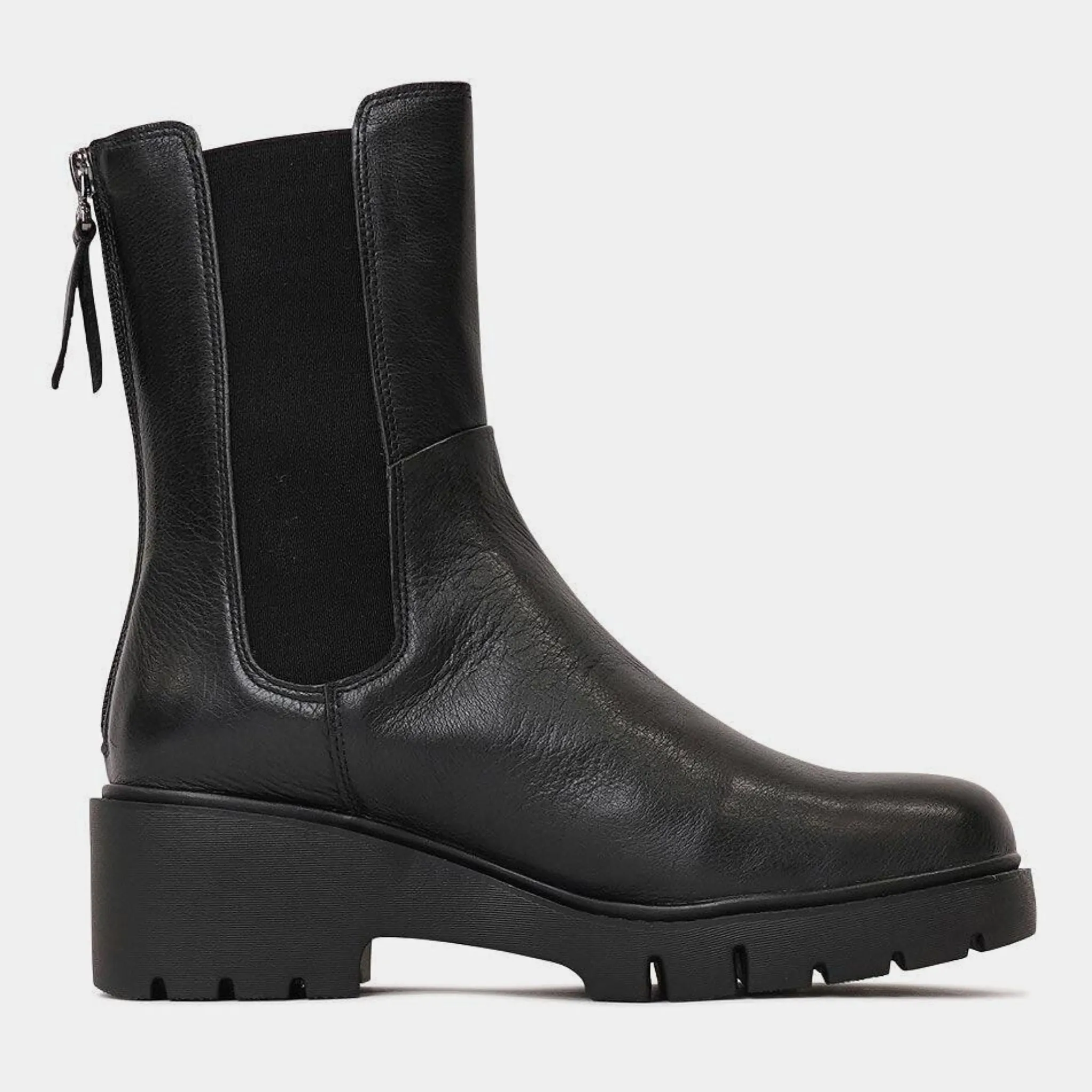 Unita Black/ Black Leather Boots