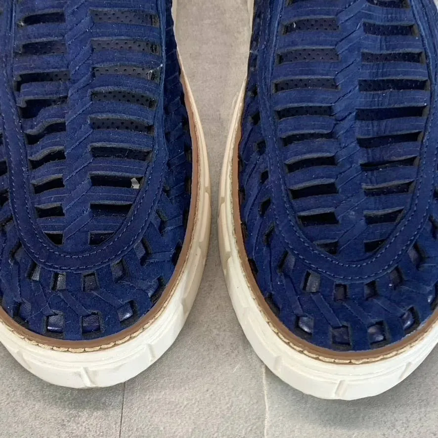 VINCE CAMUTO Women's Deep Blue Romeena Cutout Platform Slip-on Sneakers SZ 9.5