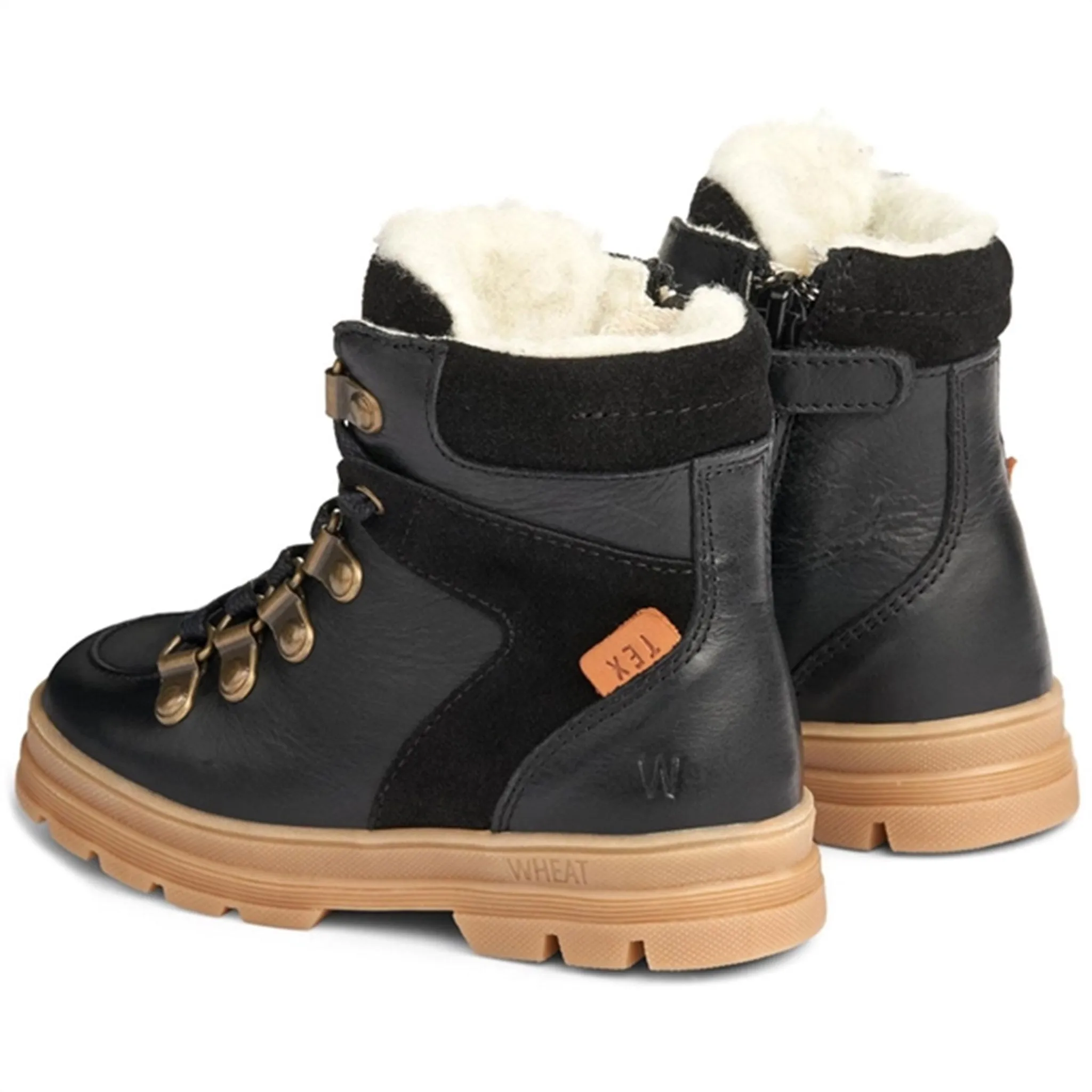 Wheat Winter Boots Toni Tex Hiker Black