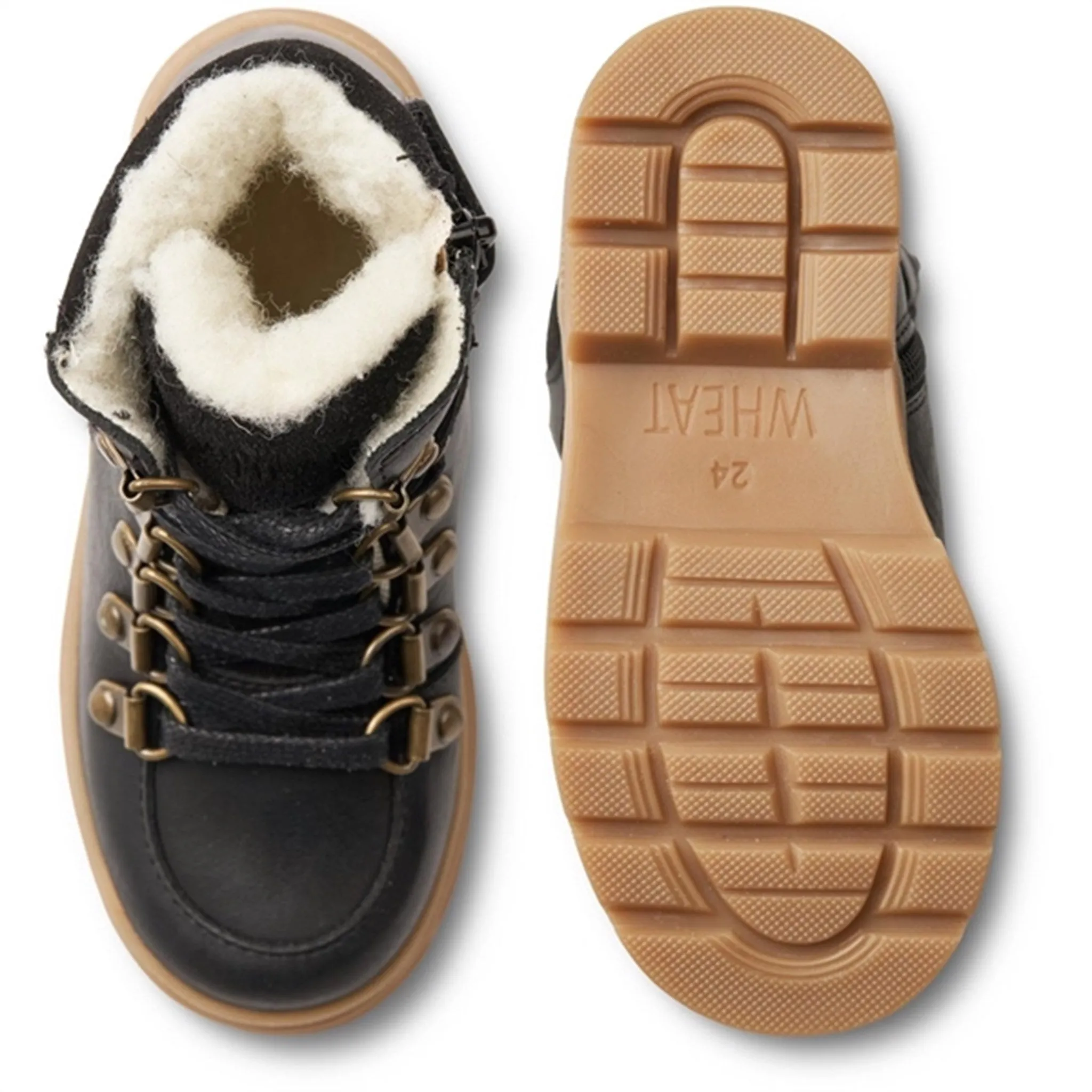 Wheat Winter Boots Toni Tex Hiker Black