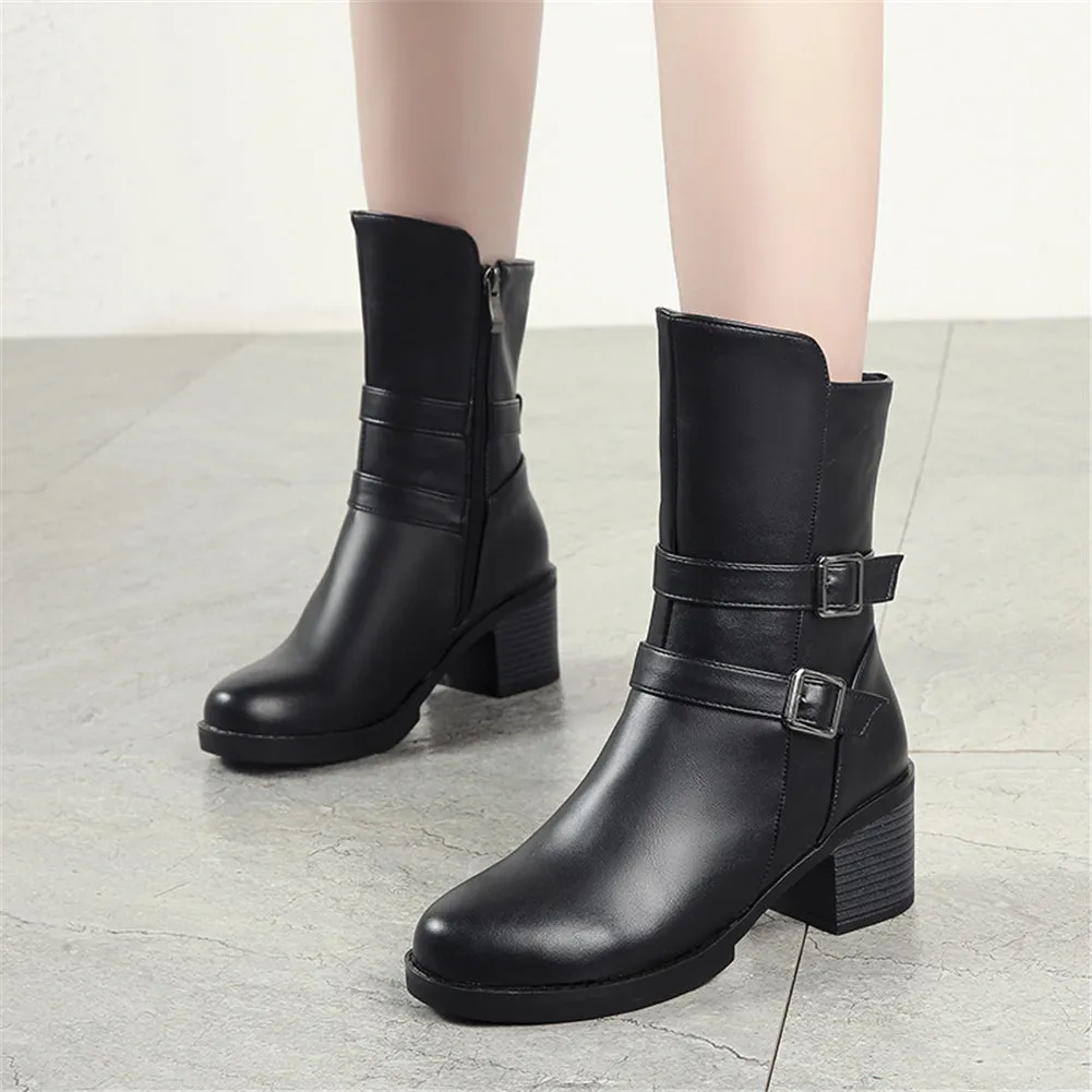 Winter Western Mid-Calf Boots