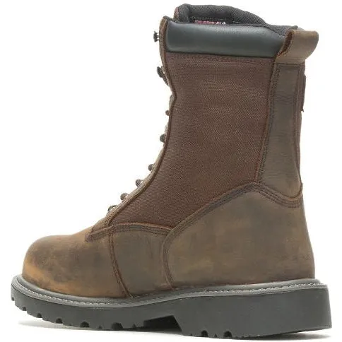 Wolverine Men's Floorhand 8" WP Steel Toe Work Boot Dark Brown W221041