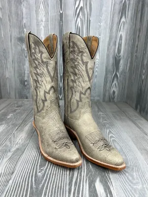 Woman's Old West Lt. Gray Snip Toe Western Boot - LF1643