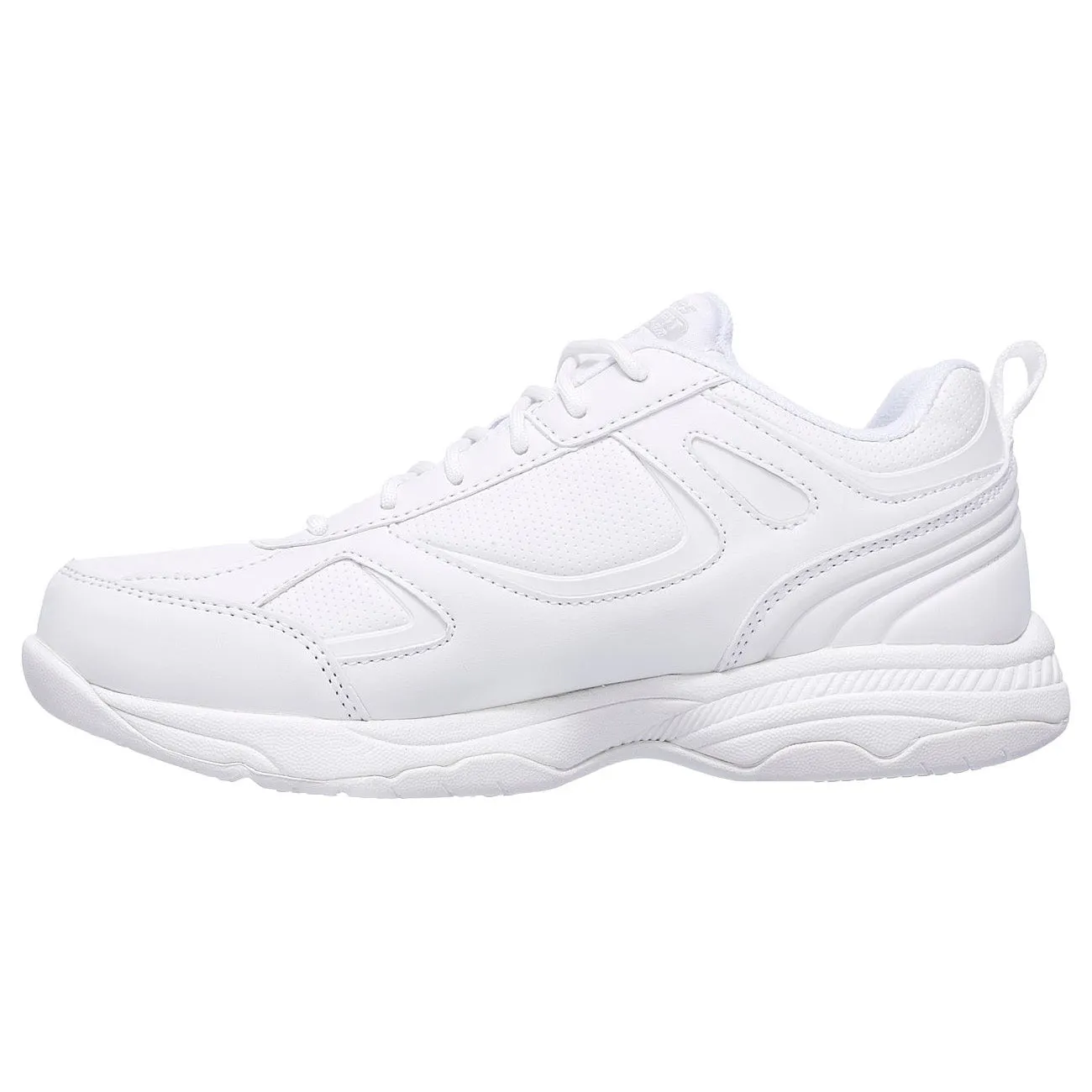 Women's Lace Up Slip Resistant Relaxed Fit Work Dighton-Bricelyn SR Sneakers 77200WHT