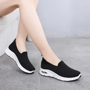 Women's Old Cloth Slip-on Mother Flat Canvas Shoes