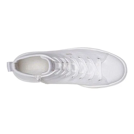 Women's Platform Skyler Hi Canvas Sneaker White (WF67948)